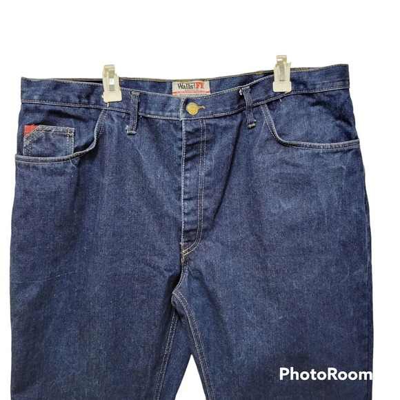 Walls FR Jeans Mens Dark Wash Flame Resistant Denim 42x32 - Picture 3 of 7